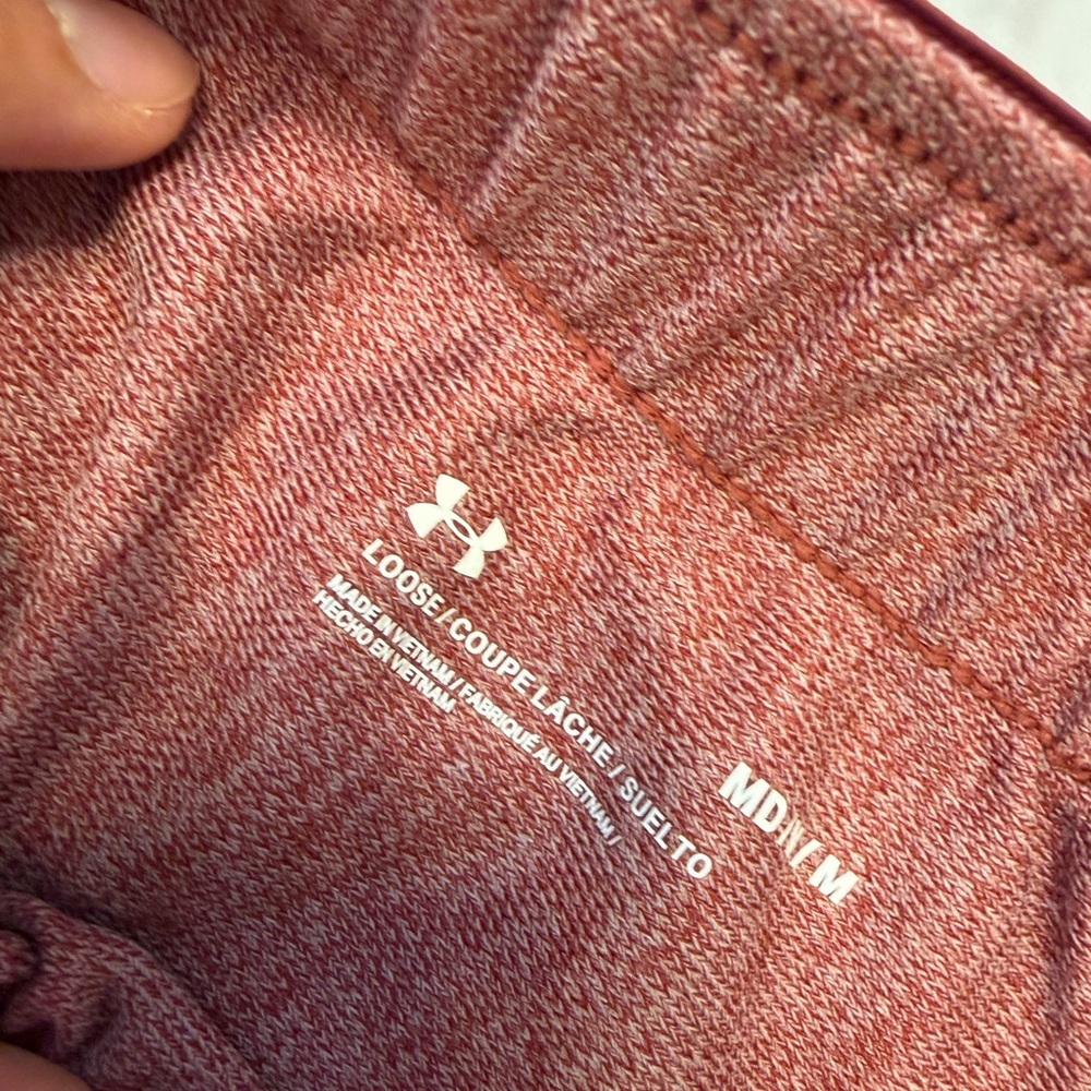 Under Armour Women's Burgundy Athletic Shorts - Picture 2 of 4